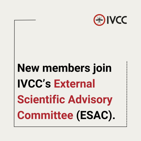 New experts in entomology and in epidemiology join IVCC’s External Scientific Advisory Committee (ESAC)
